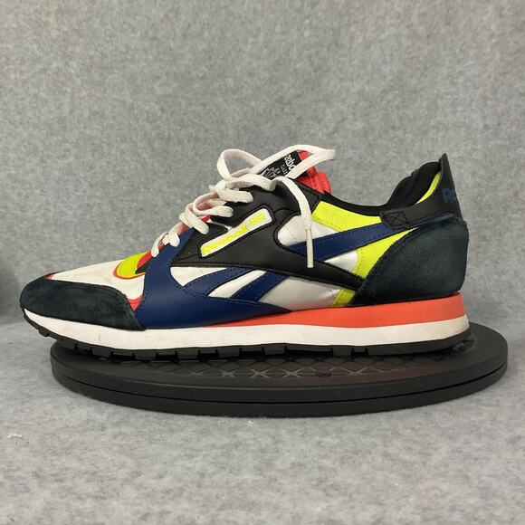 Reebok Classic Leather Sneakers, Mens Size 9, Multicolor Colorblock GX2846 - Picture 3 of 6